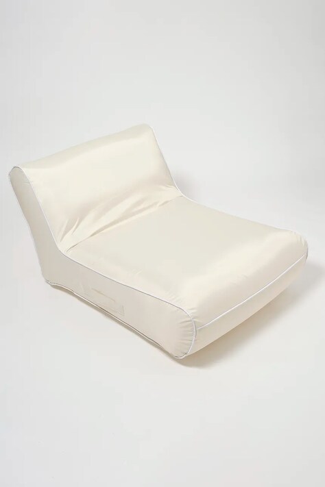 Nafukovací matrac na plávanie SunnyLife Luxe Casa Cream béžová farba