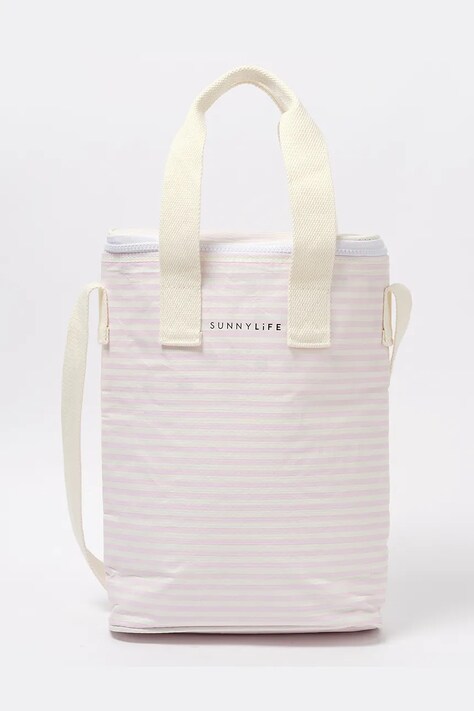 Termotaška SunnyLife Lazy Days Pink Stripe 8 L růžová barva