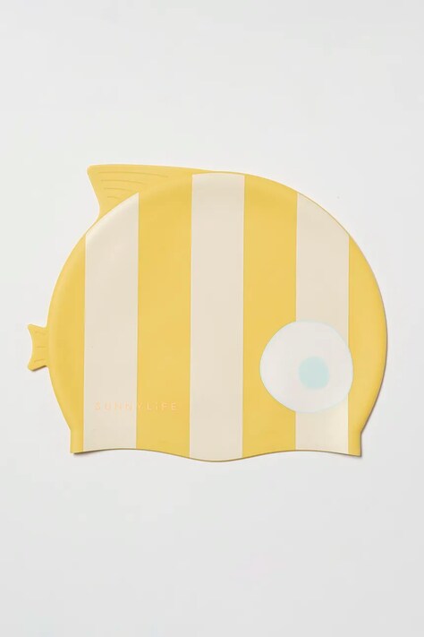 Детская шапка для плавания SunnyLife Finn the Fish цвет жёлтый