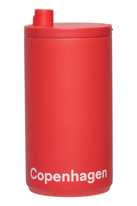 Termo hrnček Design Letters Travel Mug 350 ml červená farba