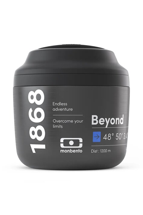 Termoska na jedlo Monbento Element 550 ml čierna farba