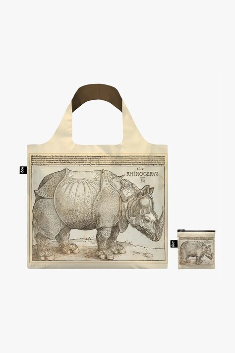 Nákupná taška LOQI Rhinocerus by Albrecht Duerer viac farieb