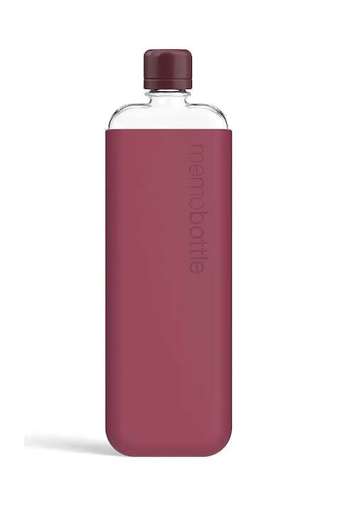 Memobottle sticlă de apă Original Slim 450 ml culoarea violet