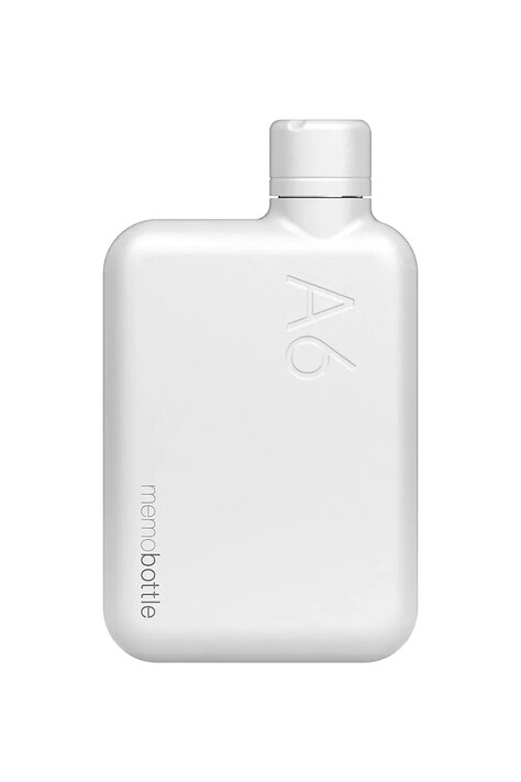 Φιάλη νερού Memobottle Stainless Steel A6 500 ml χρώμα: άσπρο