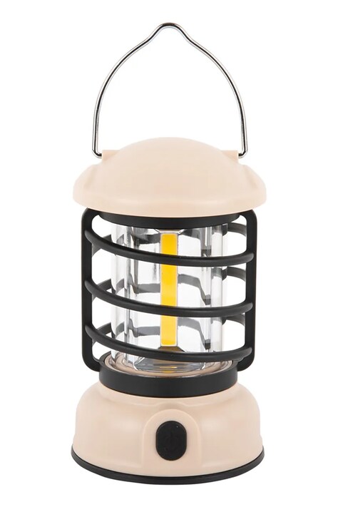 Leitmotiv latarenka led Camping Lantern LED 15 cm kolor beżowy