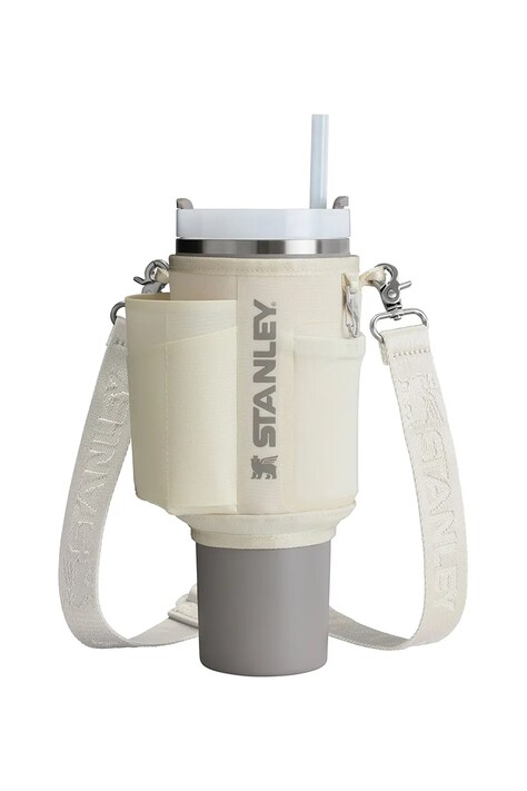 Stanley pokrowiec z paskiem na kubek termiczny The All-Day Quencher Carry-All 1,18 l kolor beżowy