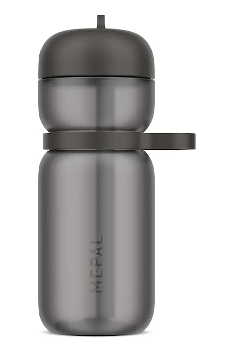 Спортивная бутылка с трубочкой Mepal Flip Active 600 ml цвет чёрный