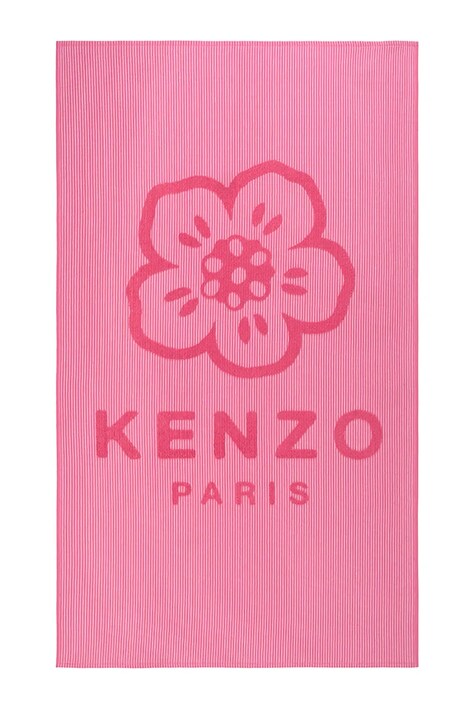 Kenzo ręcznik plażowy K HANKO Fluo 90 x 160 cm kolor różowy
