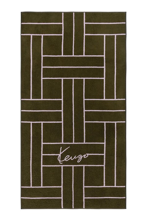 Kenzo ręcznik plażowy K TATAMI Kaki 90 x 170 cm kolor zielony