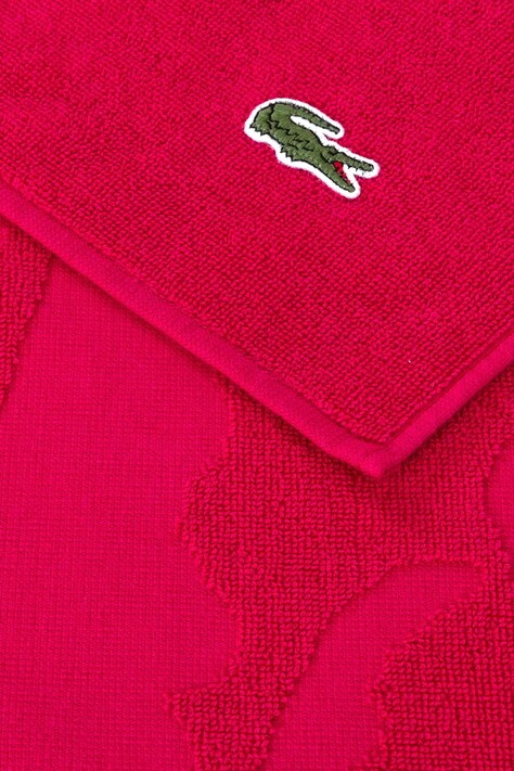 Lacoste ręcznik plażowy bawełniany L SPORT Bigarreau 90 x 160 cm kolor różowy