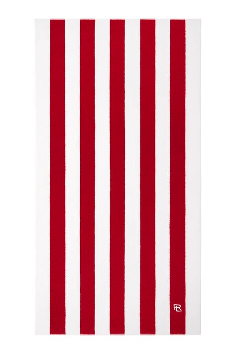 Ralph Lauren ręcznik plażowy bawełniany HENLEY Red 90 x 170 cm kolor czerwony