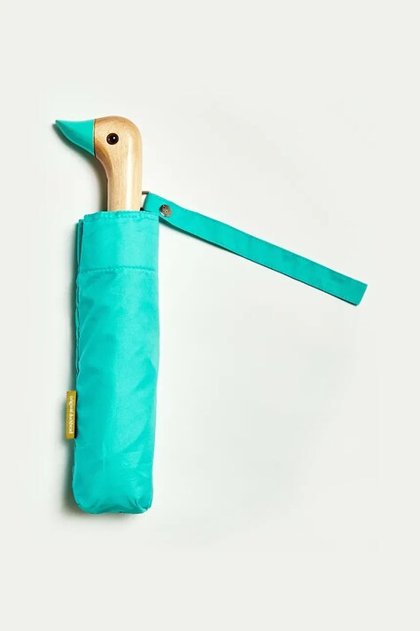 Original Duckhead umbrelă automată 35 cm culoarea turcoaz