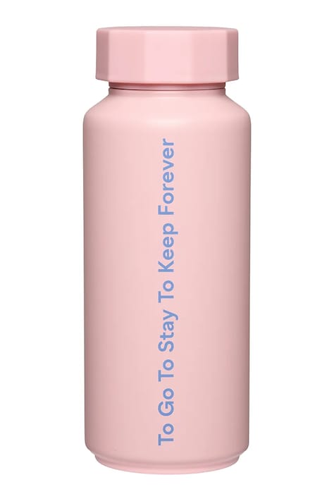 Termo fľaša Design Letters Tone On Tone 0,5 L ružová farba