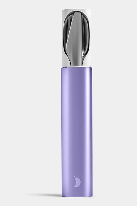 Chillys zestaw sztućców w etui Matte Metallic kolor fioletowy