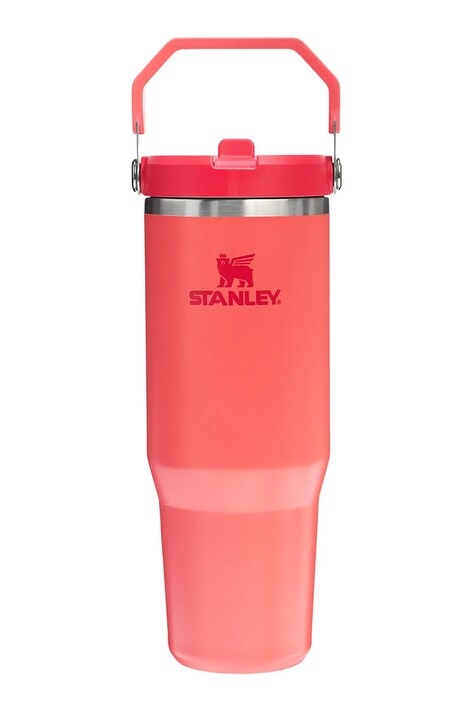 Stanley cană termică The IceFlow™ Flip Straw 2.0 Tumbler 0,89 L culoarea roz