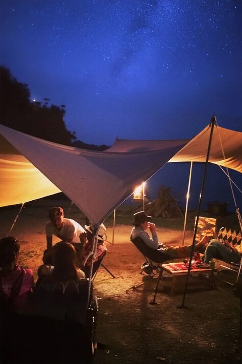 Canvas Camp tarp płócienny Heavy-Duty 400 x 200 cm kolor beżowy