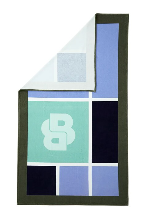 BOSS ręcznik plażowy bawełniany OSCAR Sea 100 x 170 mc kolor multicolor 1069010