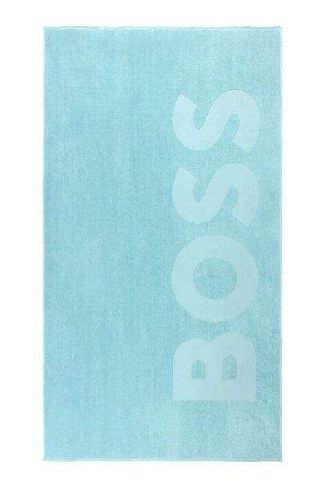 BOSS ręcznik plażowy z materiału tekstylnego ZUMA Gulf 100 x 180 cm 1068955