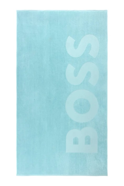 BOSS ręcznik plażowy z materiału tekstylnego ZUMA Gulf 100 x 180 cm 1068955