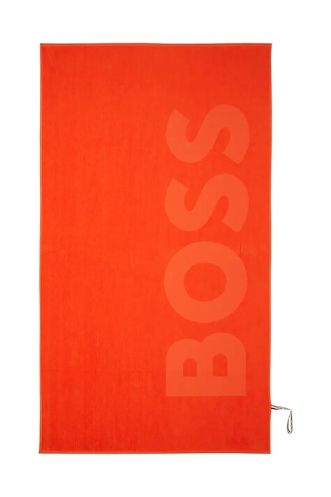 BOSS prosop de plajă din bumbac ZUMA Spice 100 x 180 cm culoarea roșu, 1068957