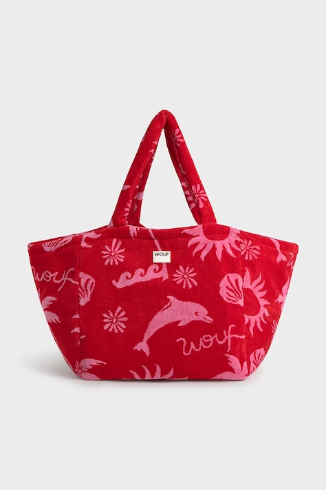 WOUF torba bawełniana Tulum 33 x 35 cm kolor czerwony BT260019