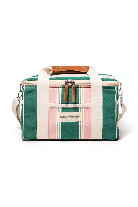 Business & Pleasure Co. torba termiczna z bawełną 32 x 22 x 20 cm BPA-COO-BIS-GRN