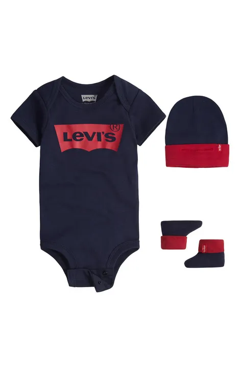 Σετ μωρού Levi's χρώμα: ναυτικό μπλε