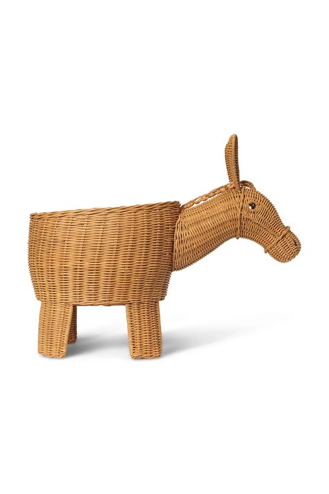 ferm LIVING coș de depozitare Donkey culoarea bej