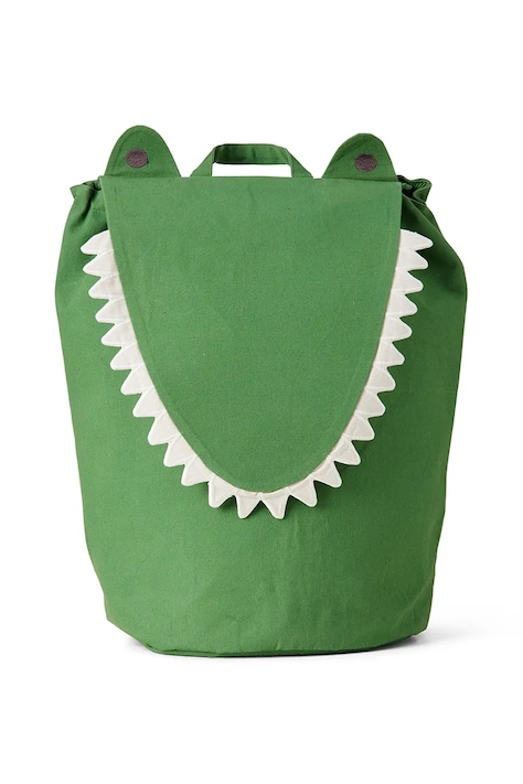 ferm LIVING cestino portaoggetti Crocodile colore verde