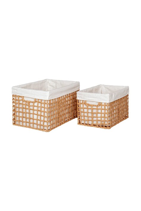 Sada úložných košíkov House Nordic Bustelo Baskets 2-pak béžová farba