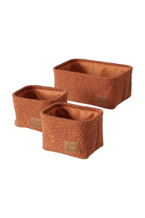 Boltze zestaw koszy do przechowywania Marla 3-pack kolor brązowy