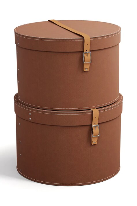Bigso Box of Sweden set de cutii de depozitare 2-pack culoarea maro