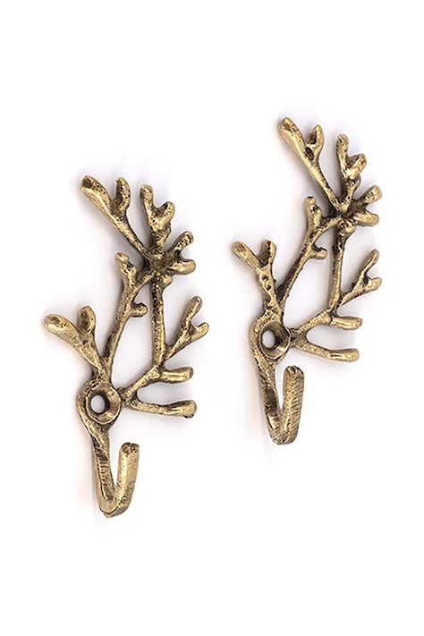 Nástěnný věšák Doing Goods Marie Coral Hook 2-pack žlutá barva