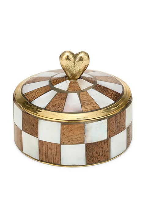 Doing Goods pojemnik z pokrywką Heart Circus Box Woody kolor multicolor