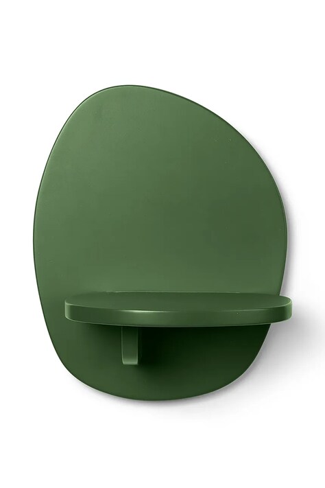 Nástenná polica ferm LIVING Pilu 25 cm zelená farba