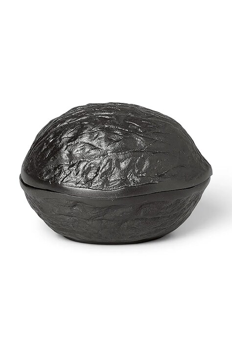 Емкость с крышкой ferm LIVING Forest Nut Box цвет чёрный