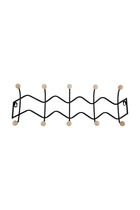 Present Time umeraș de perete Double Zig Zag culoarea negru