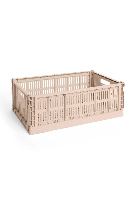 Úložný box HAY Colour Crate L / 18,5 x 34,5 x 53 cm růžová barva