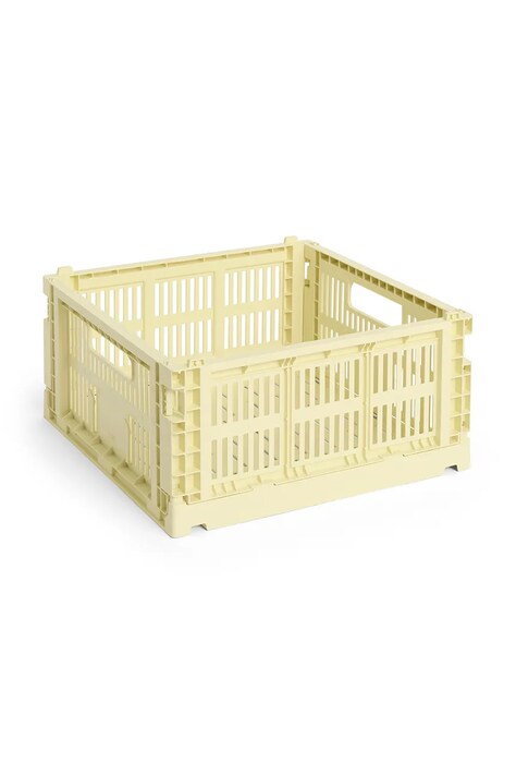 Úložný box HAY Colour Crate M /14 x 26,5 x 34,5 cm žlutá barva