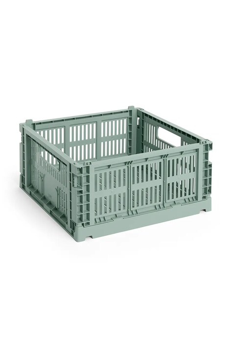 Úložný box HAY Colour Crate M /14 x 26,5 x 34,5 cm zelená barva