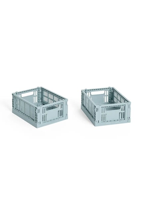 Kutija za pohranu HAY Colour Crate Mini 8 x 13 x 17 cm 2-pack boja: tirkizna