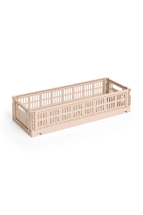 Úložný box HAY Colour Crate Mini 8 x 13 x 34,5 cm 2-pack růžová barva