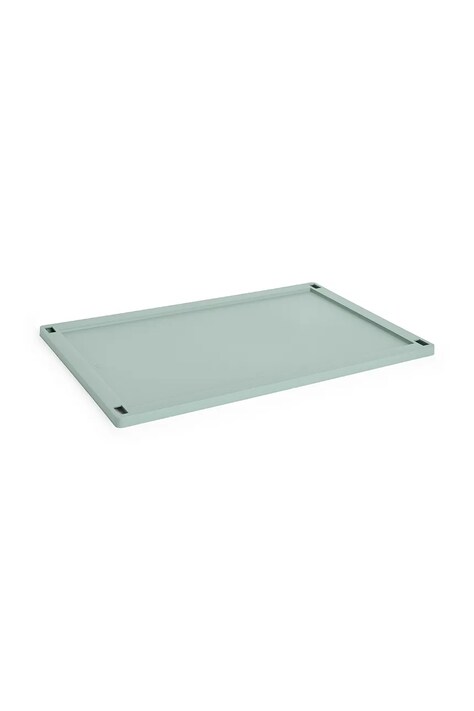 Víko krabice HAY Colour Crate L / 35,5 x 54,5 cm zelená barva