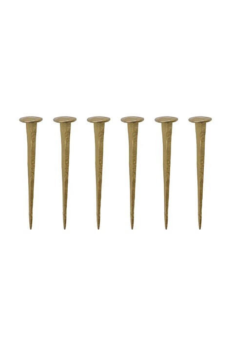 House Doctor zestaw wieszaków ściennych HDWall 8 cm 6-pack kolor zielony