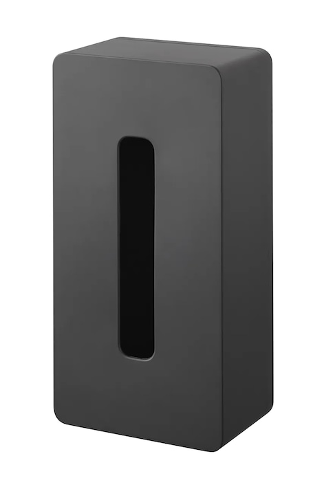 Posoda za robčke Yamazaki Tower 26 x 13 cm črna barva