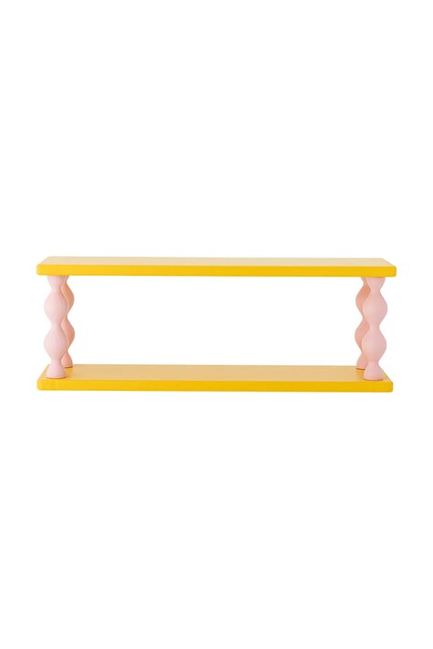 Ράφι τοίχου Bloomingville Bibiola 60 x 21,5 x 17 cm χρώμα: κίτρινο