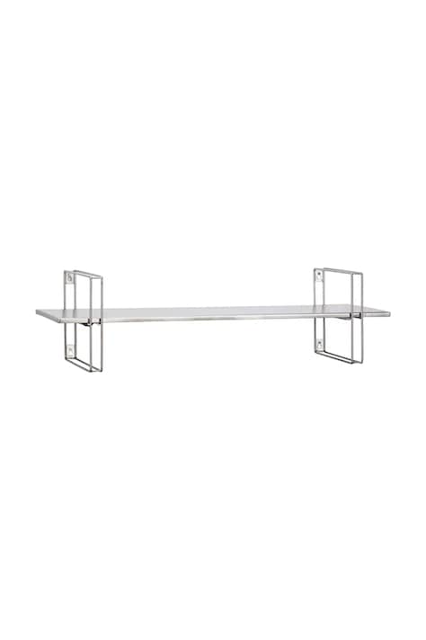 Ράφι τοίχου Madam Stoltz 76 x 26 x 21 cm χρώμα: γκρι