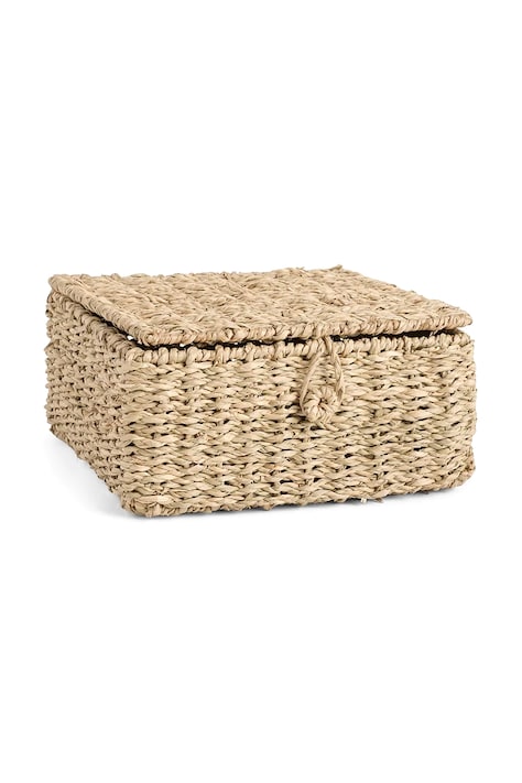Úložný box Calma House Catola 20 x 20 x 10 cm oranžová farba