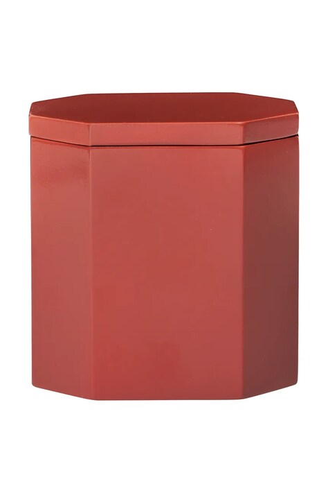 ferm LIVING recipient cu capac Nova 10 x 7,5 cm culoarea roșu
