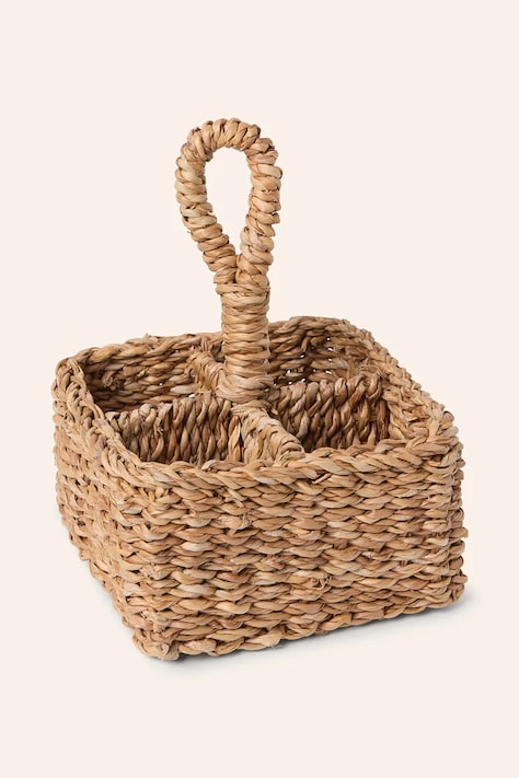 Calma House kosz do przechowywania Braid 16 x 16 x 9 cm kolor beżowy